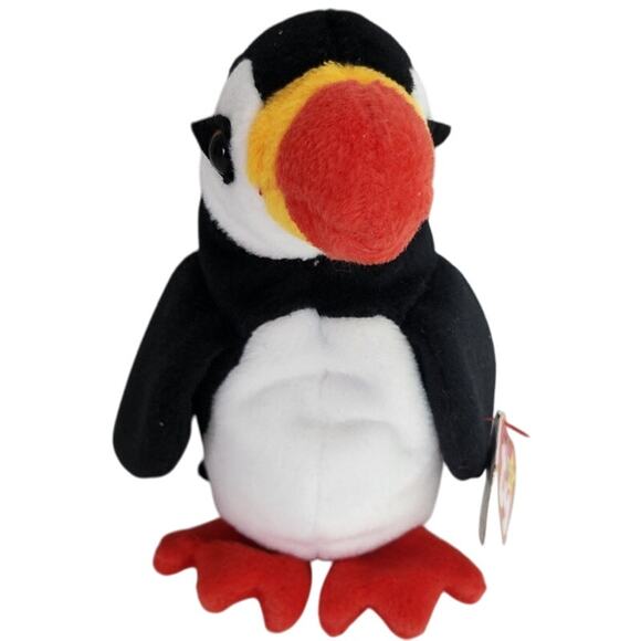 Ty Beanie Baby Puffer The Puffin 1997 Retired Plush Toy NWT MWMT Collectible - Picture 1 of 13